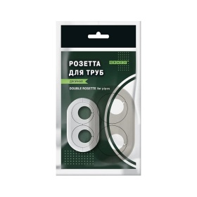 Розетта двойная Grace - Белый